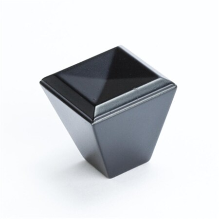 Hd Berenson 1.12 x 1.12 in. Knob Connections- Matte Black BE4008 1055